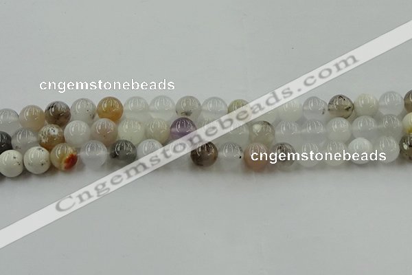 COP1452 15.5 inches 8mm round grey opal gemstone beads