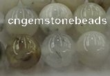 COP1454 15.5 inches 12mm round grey opal gemstone beads