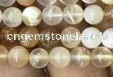 COP1456 15.5 inches 6mm round yellow opal gemstone beads