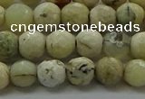 COP1471 15.5 inches 6mm faceted round African opal gemstone beads