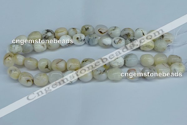 COP1485 15.5 inches 10*14mm - 12*16mm nuggets grey opal beads