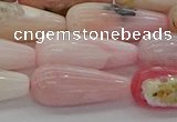 COP1490 15.5 inches 8*20mm teardrop natural pink opal beads