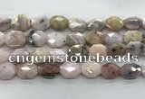 COP1495 12*16mm - 13*18mm faceted octagonal natural pink opal beads