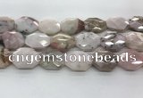 COP1497 22*28mm - 25*32mm faceted octagonal natural pink opal beads