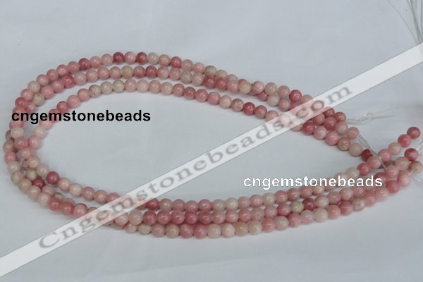 COP151 15.5 inches 6mm round pink opal gemstone beads wholesale
