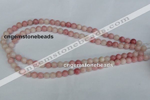 COP152 15.5 inches 8mm round pink opal gemstone beads wholesale