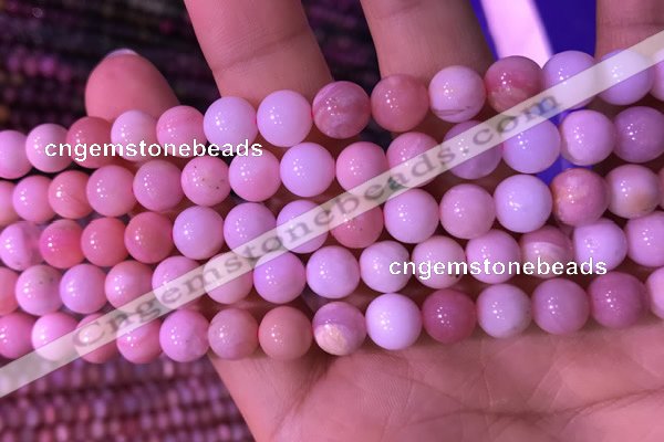 COP1521 15.5 inches 8mm round natural pink opal beads wholesale