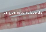 COP156 15.5 inches 4*6mm rondelle pink opal gemstone beads wholesale