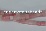COP157 15.5 inches 4*4mm cube pink opal gemstone beads wholesale