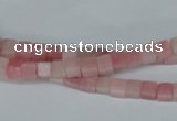 COP157 15.5 inches 4*4mm cube pink opal gemstone beads wholesale