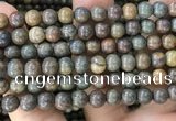 COP1581 15.5 inches 10mm round Australia brown green opal beads