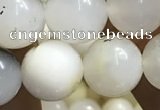 COP1586 15.5 inches 10mm round white opal gemstone beads