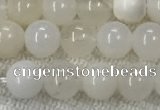 COP1588 15.5 inches 6mm round white opal gemstone beads