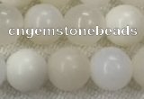 COP1589 15.5 inches 8mm round white opal gemstone beads