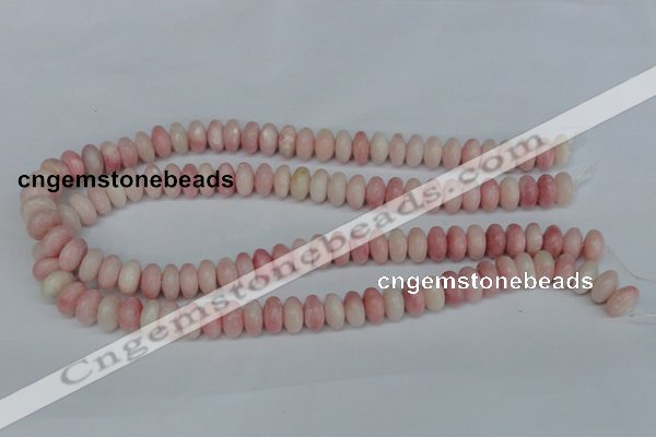 COP160 15.5 inches 6*12mm rondelle pink opal gemstone beads wholesale