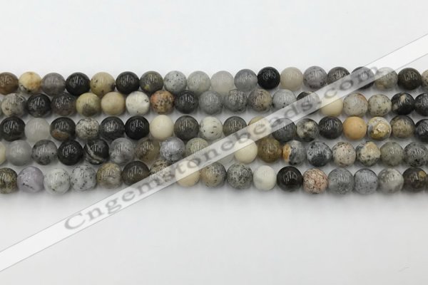 COP1600 15.5 inches 4mm round moss opal beads wholesale