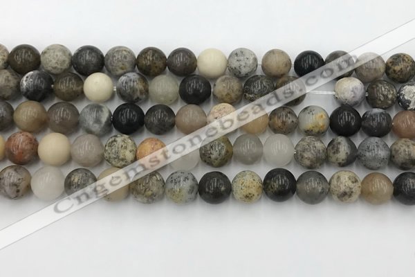 COP1602 15.5 inches 8mm round moss opal beads wholesale