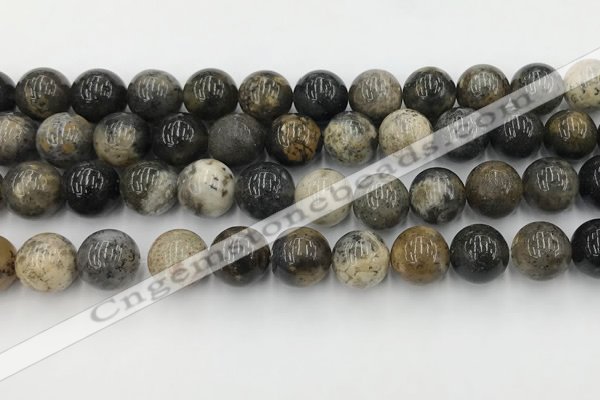 COP1604 15.5 inches 12mm round moss opal beads wholesale