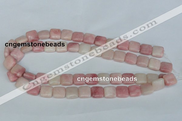 COP161 15.5 inches 12*12mm square pink opal gemstone beads wholesale
