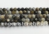 COP1612 15.5 inches 12mm faceted round moss opal beads