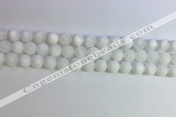 COP1616 15.5 inches 8mm round white opal gemstone beads