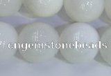 COP1619 15.5 inches 14mm round white opal gemstone beads
