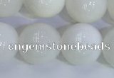 COP1619 15.5 inches 14mm round white opal gemstone beads