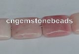 COP164 15.5 inches 30*40mm rectangle pink opal gemstone beads