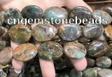 COP1655 15.5 inches 18*25mm oval green opal gemstone beads