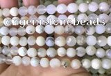 COP1667 15.5 inches 8mm faceted round white opal beads