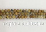 COP1670 15.5 inches 6mm round yellow opal gemstone beads