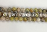 COP1673 15.5 inches 12mm round yellow opal gemstone beads