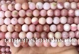 COP1694 15.5 inches 8mm round natural pink opal gemstone beads