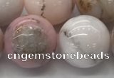 COP1708 15.5 inches 18mm round natural pink opal gemstone beads