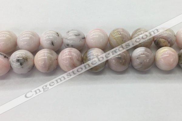 COP1709 15.5 inches 20mm round natural pink opal gemstone beads