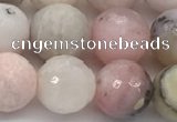 COP1713 15.5 inches 10mm faceted round natural pink opal beads