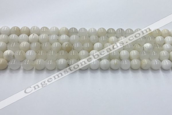 COP1730 15.5 inches 6mm round white opal beads wholesale