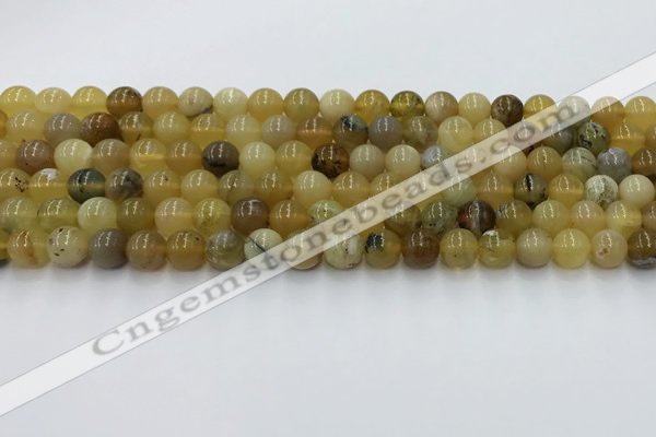 COP1735 15.5 inches 6mm round yellow opal beads wholesale