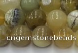 COP1736 15.5 inches 8mm round yellow opal beads wholesale