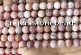 COP1749 15.5 inches 8mm round natural pink opal beads wholesale