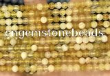 COP1758 15.5 inches 4mm round yellow opal beads wholesale