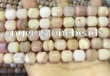 COP1775 15.5 inches 10*12mm tube pink opal gemstone beads