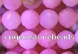 COP1778 15.5 inches 5mm faceted round pink opal beads wholesale