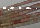 COP178 15.5 inches 4*13mm tube pink opal gemstone beads wholesale