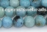 COP1790 15.5 inches 6mm round blue opal gemstone beads