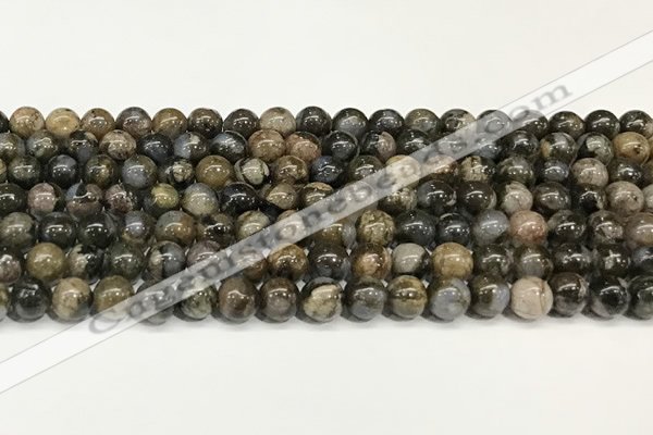 COP1801 15.5 inches 6mm round grey opal beads wholesale