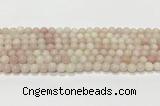 COP1821 15.5 inches 6mm round Chinese pink opal gemstone beads wholesale