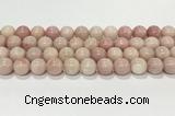 COP1824 15.5 inches 12mm round Chinese pink opal gemstone beads wholesale