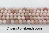 COP1850 15.5 inches 10mm faceted round pink opal gemstone beads wholesale