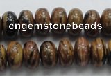 COP203 15.5 inches 8*14mm rondelle natural brown opal gemstone beads